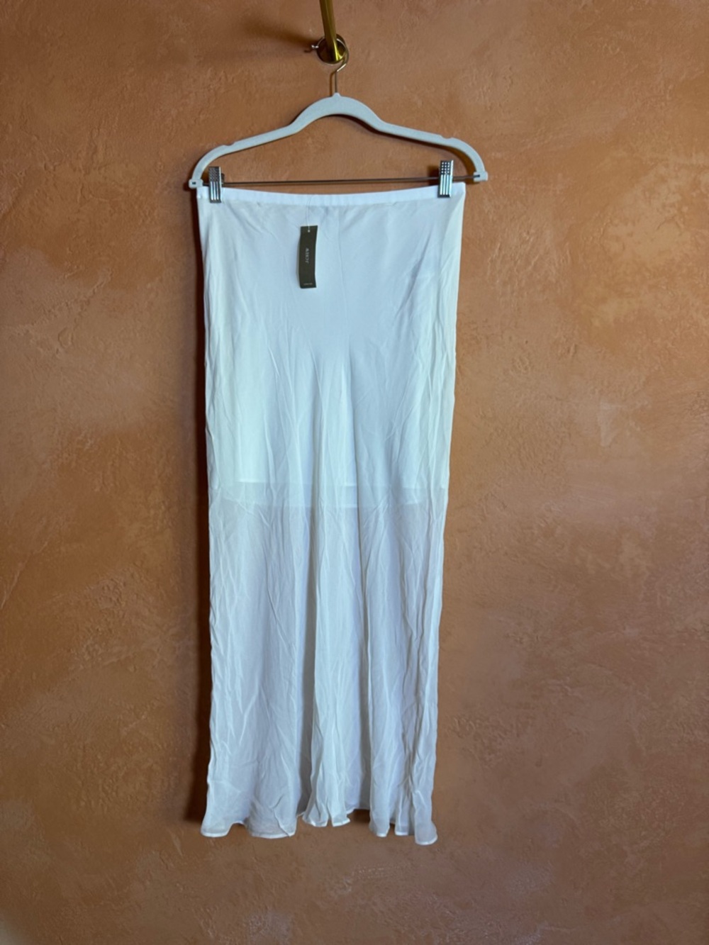 J.Crew White Flowy Skirt NWT Minimal Capsule